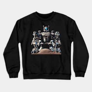 Sci-fi war robot art design Crewneck Sweatshirt